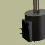 Poêle à bois externe de 55 kW pour chauffer un bain nordique