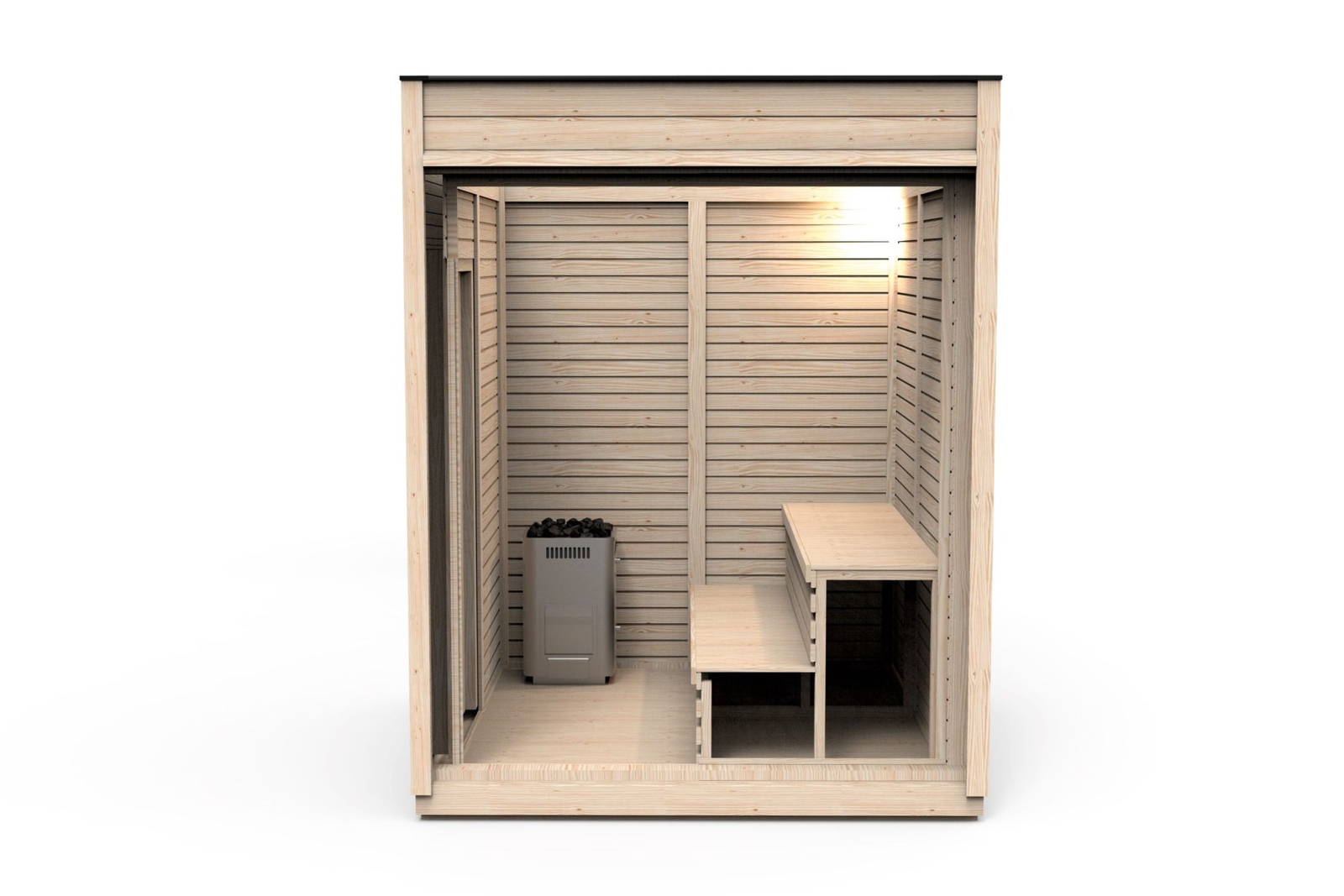 Omgekeerd reinigen toilet Modulair huis sauna set 2x2 | Ticra Outdoor