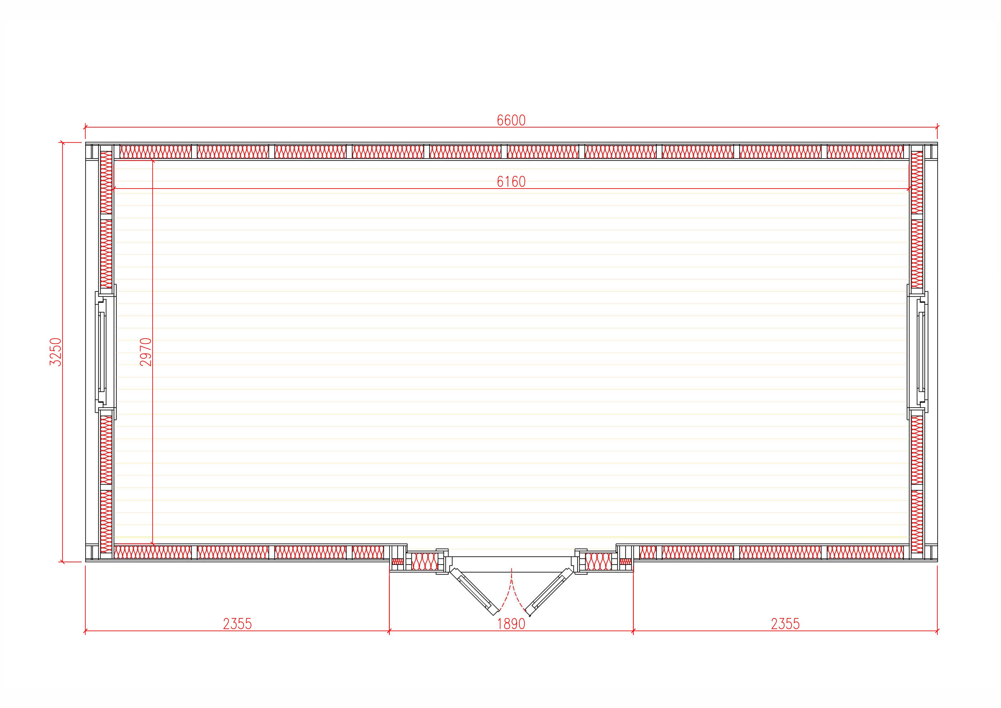 Plattegrond Camping Pod All Seasons 660XL